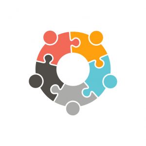 People Logo. Vector graphic design illustration
